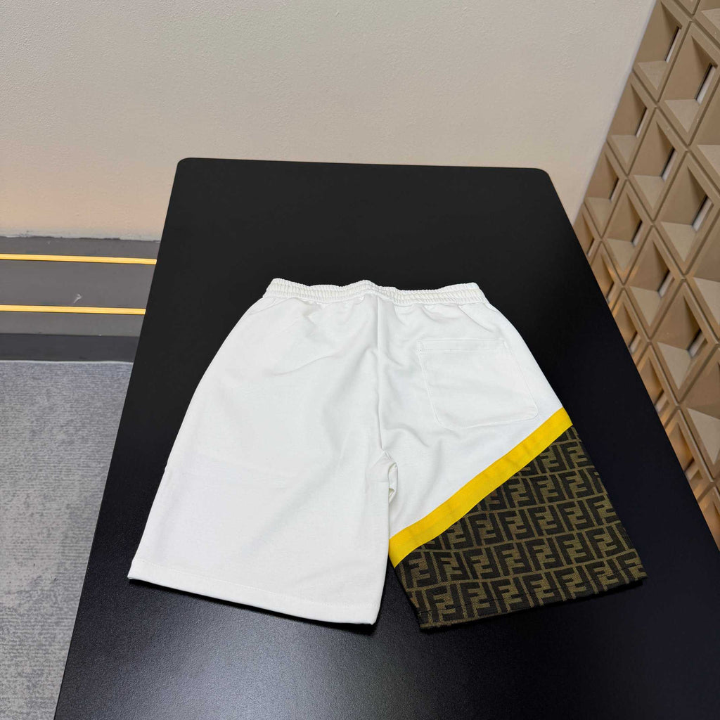 Fendi Inspired Letter Print Drawstring Shorts | Summer New Arrival