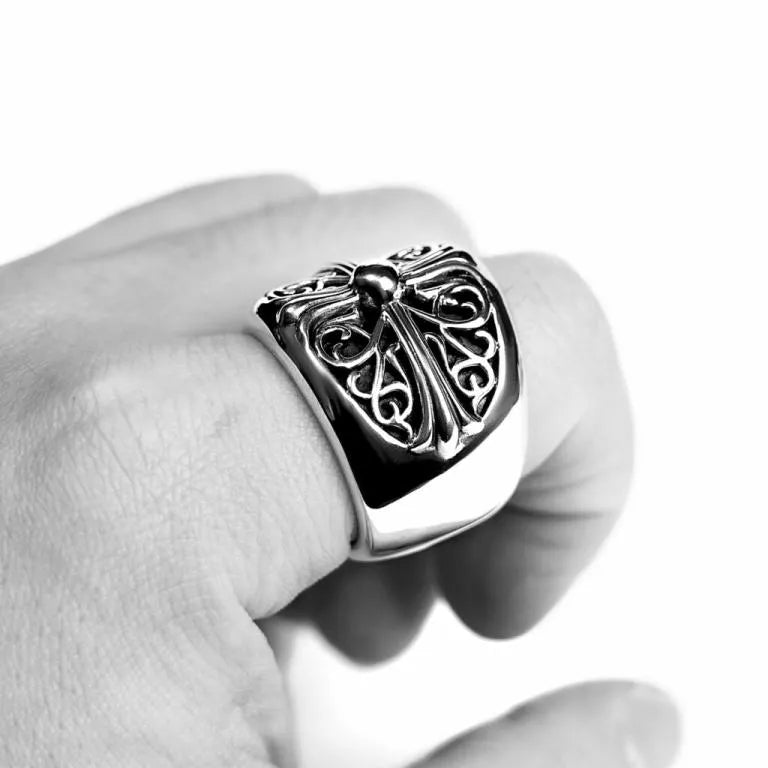 Chrome-Hearts CLASSIC OVAL RING -5