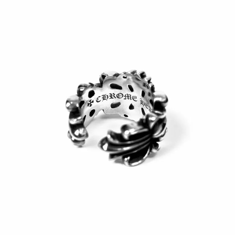 Chrome-Hearts DOUBLE FLORAL RING -1